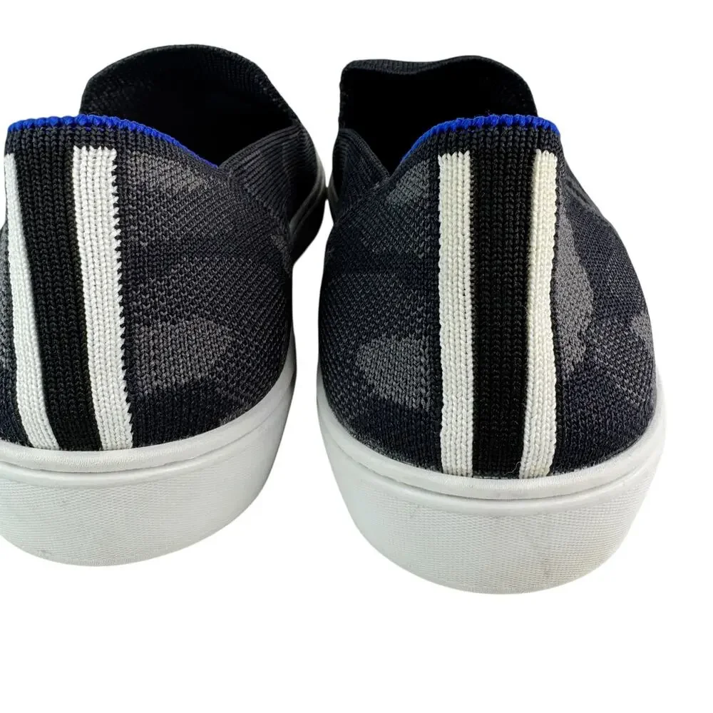 Rothy's The Original Slip-On Sneaker Camo Print Knit Uppers Washable Gray 10